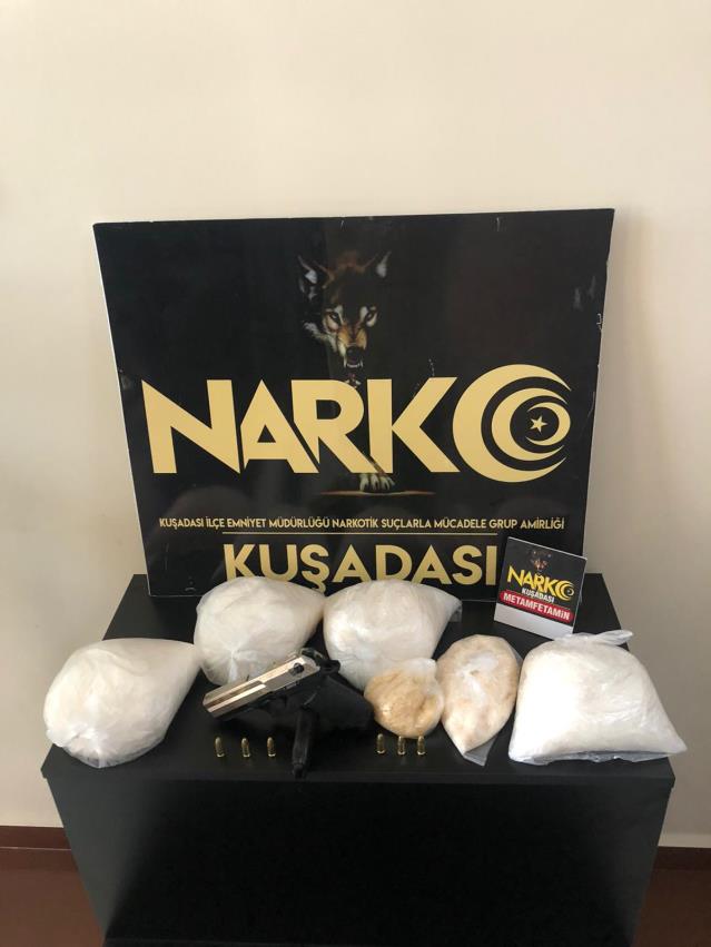 Kuşadası’nda milyonluk uyuşturucu operasyonu