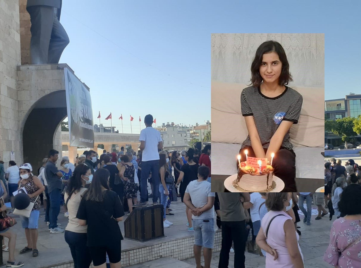 Didim, canavar komşunun canına kıydığı Yağmur için tek yürek oldu
