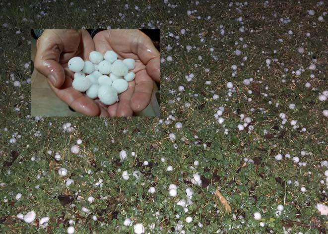 Yağmur beklerken dolu geldi!