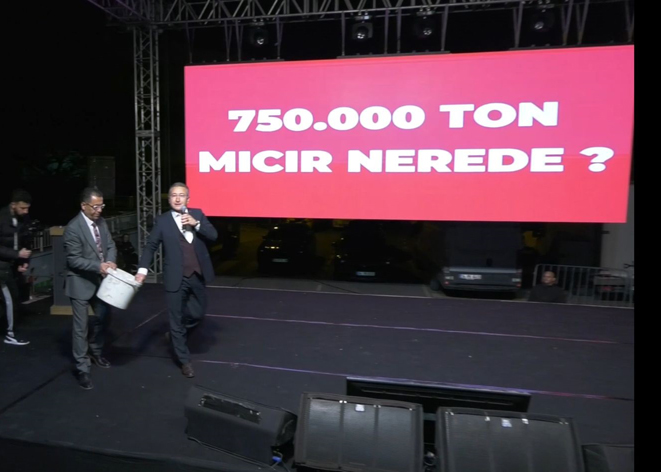 750 bin ton mıcır nerede?